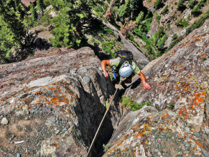 Enjoyable multi-picth rock climbing in Ouray